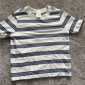 Hanna Andersson Blue and White Short Sleeve Tee